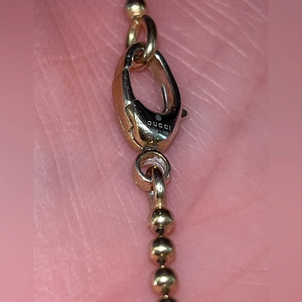 /sold/💯 Gucci “Love Britt” Interlocking G Pendant with Necklace - Picture 12 of 15